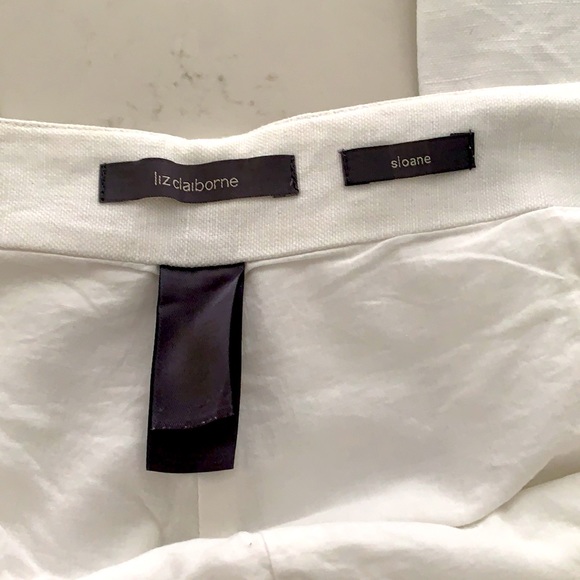 Liz Claiborne cotton fully lined white pants 🟢 - Picture 4 of 9